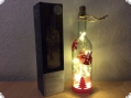 LED-Weihnachts-Dekoflasche rot