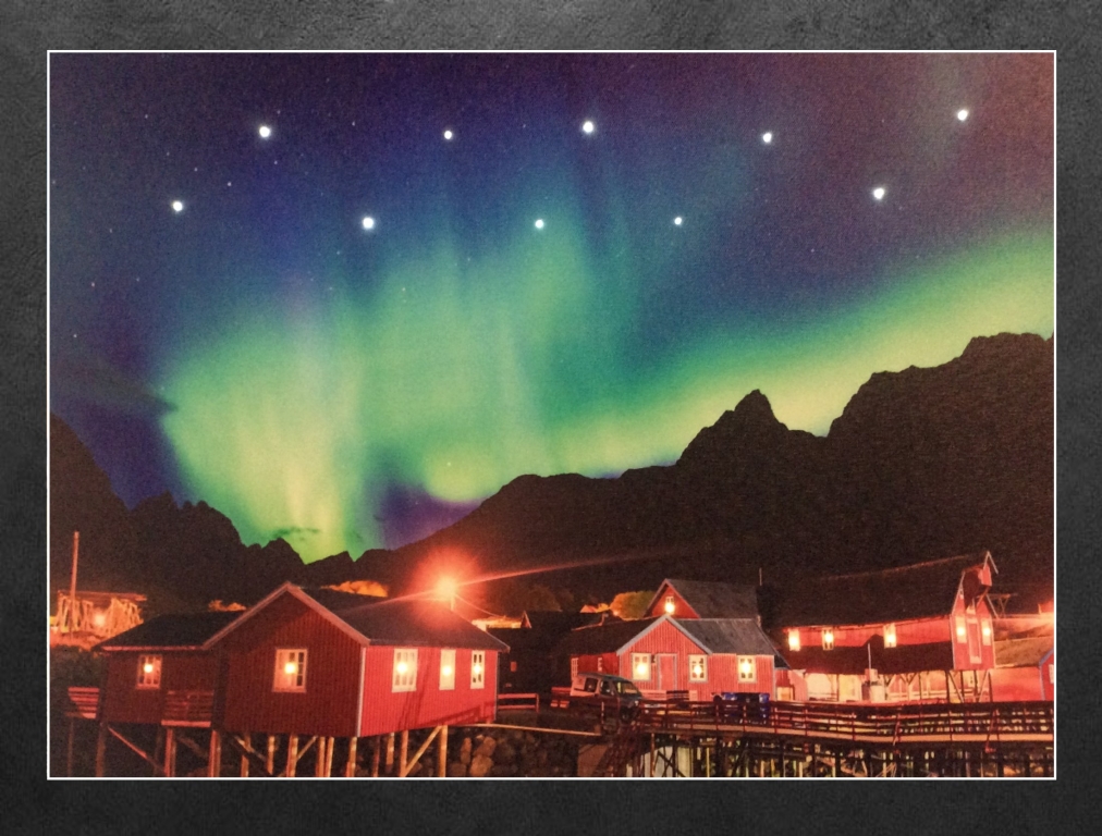 LED-Wandbild: Nordlicht in Norwegen